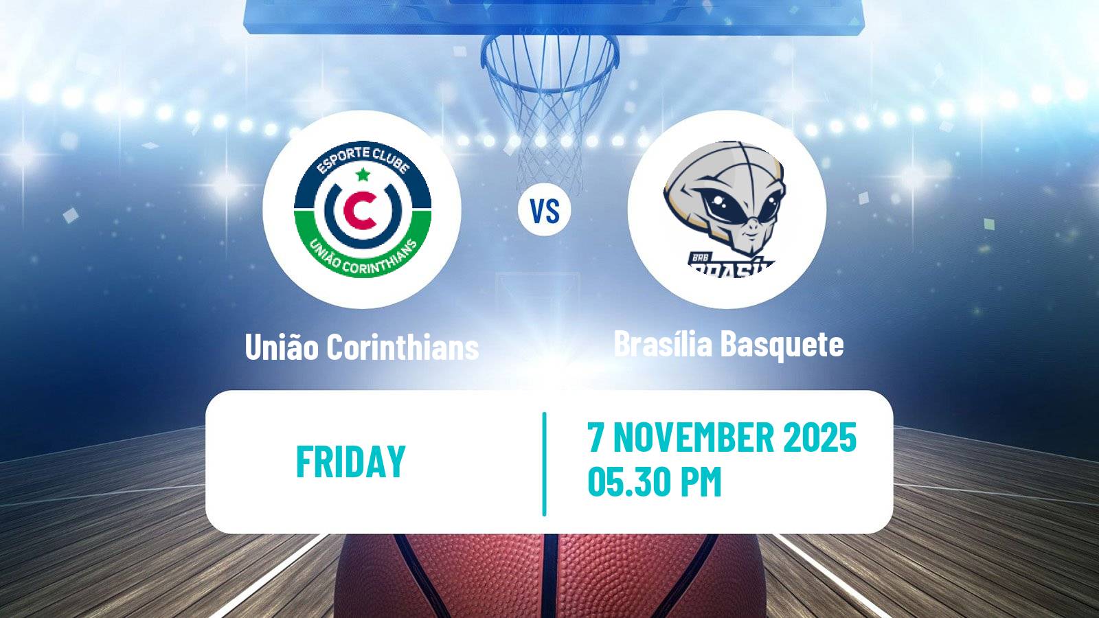 Basketball Brazilian NBB União Corinthians - Brasília Basquete