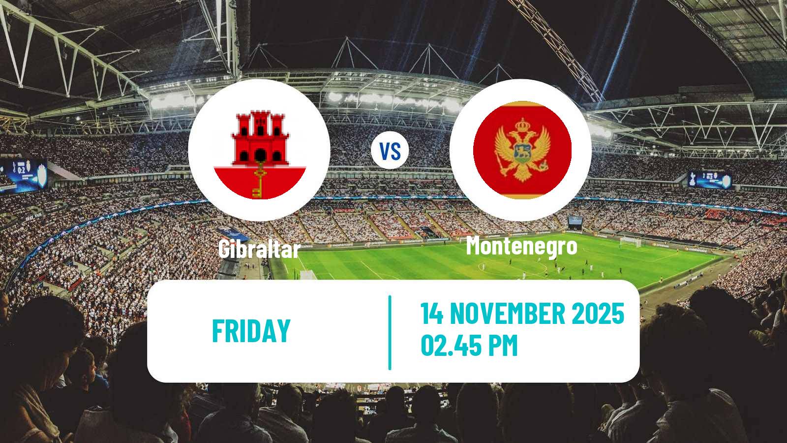 Football FIFA World Cup Gibraltar - Montenegro