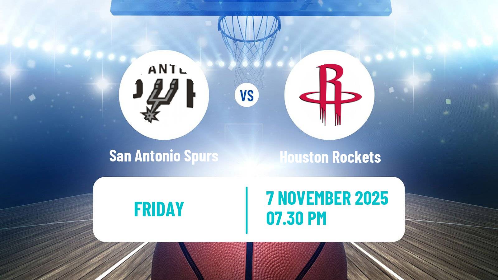 Basketball NBA San Antonio Spurs - Houston Rockets