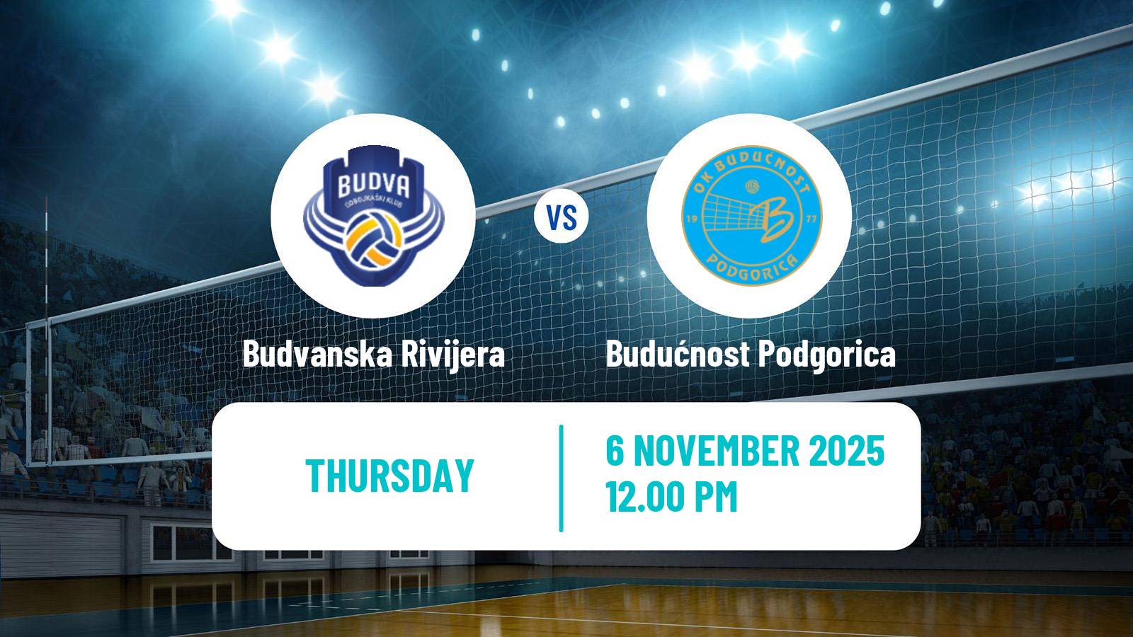 Volleyball MEVZA Budvanska Rivijera - Budućnost Podgorica
