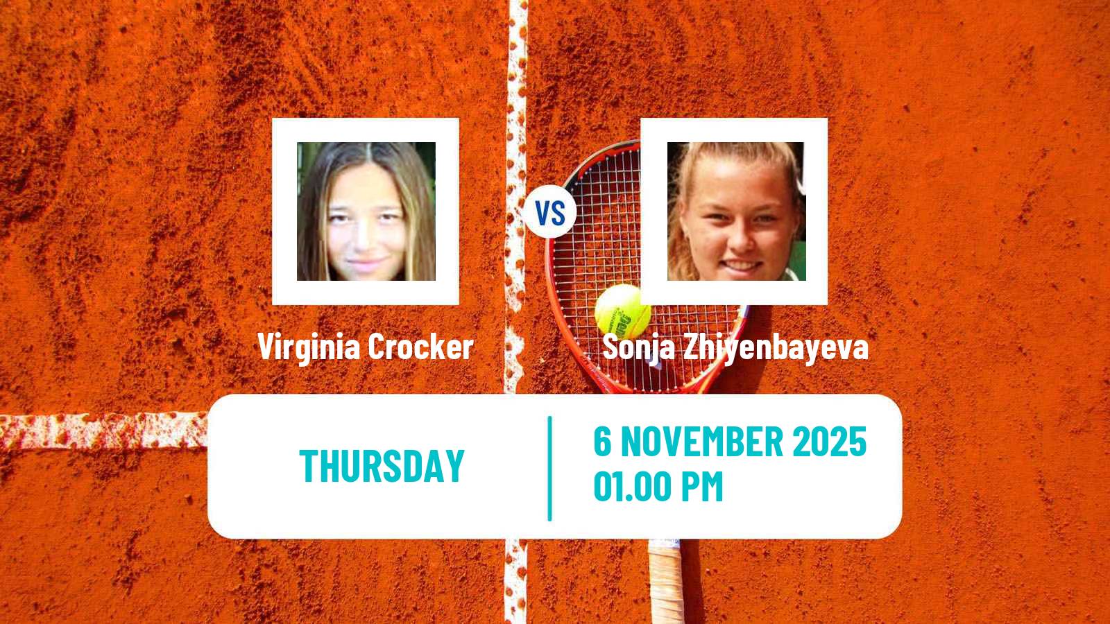 Tennis ITF W15 Lincoln 2 Women Virginia Crocker - Sonja Zhiyenbayeva