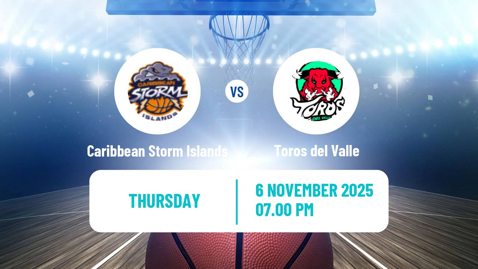 Basketball Colombian LBP Basketball Caribbean Storm Islands - Toros del Valle