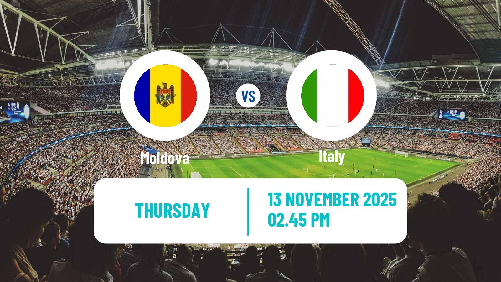 Football FIFA World Cup Moldova - Italy
