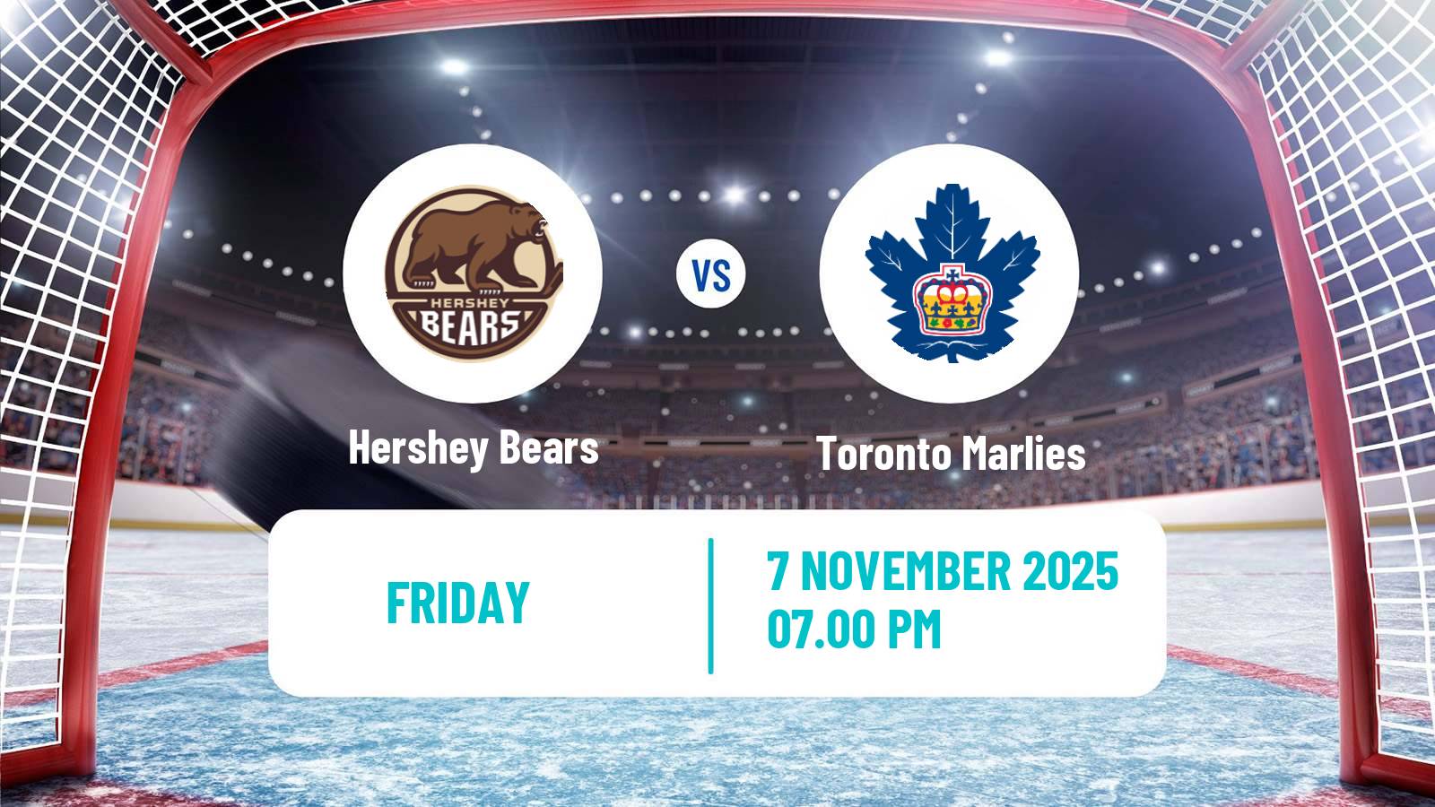 Hockey AHL Hershey Bears - Toronto Marlies