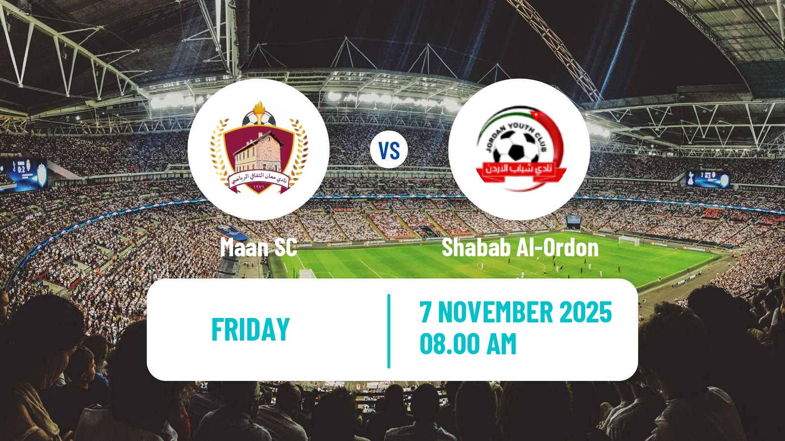 Football Jordan Cup Maan - Shabab Al-Ordon