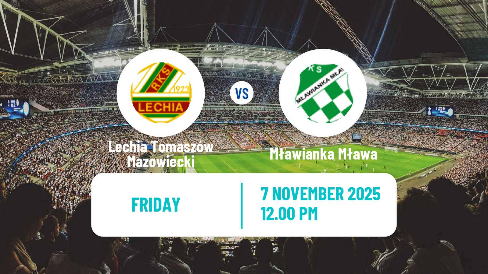 Football Polish Division 3 - Group I Lechia Tomaszów Mazowiecki - Mławianka Mława
