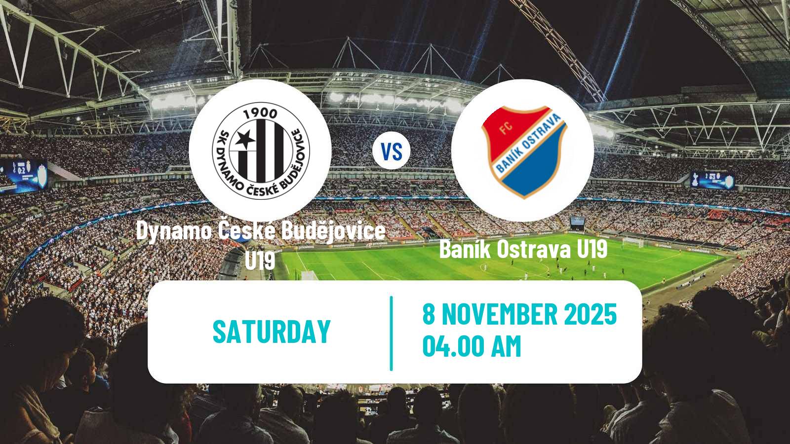 Football Czech U19 League Dynamo České Budějovice U19 - Baník Ostrava U19