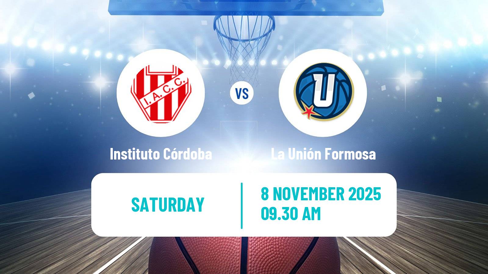 Basketball Argentinian LNB Instituto Córdoba - La Unión Formosa