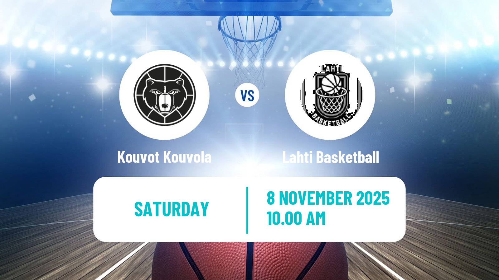 Basketball Finnish Korisliiga Kouvot Kouvola - Lahti Basketball