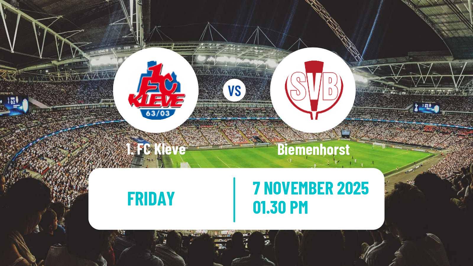 Football German Oberliga Niederrhein Kleve - Biemenhorst