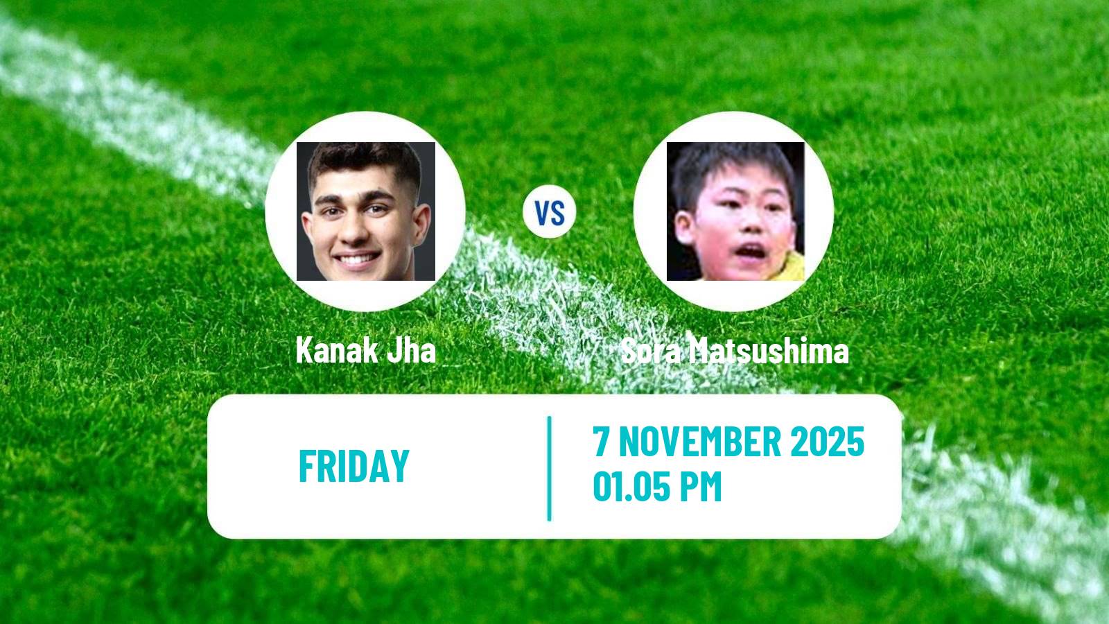 Table tennis Wtt Champions Frankfurt Men Kanak Jha - Sora Matsushima