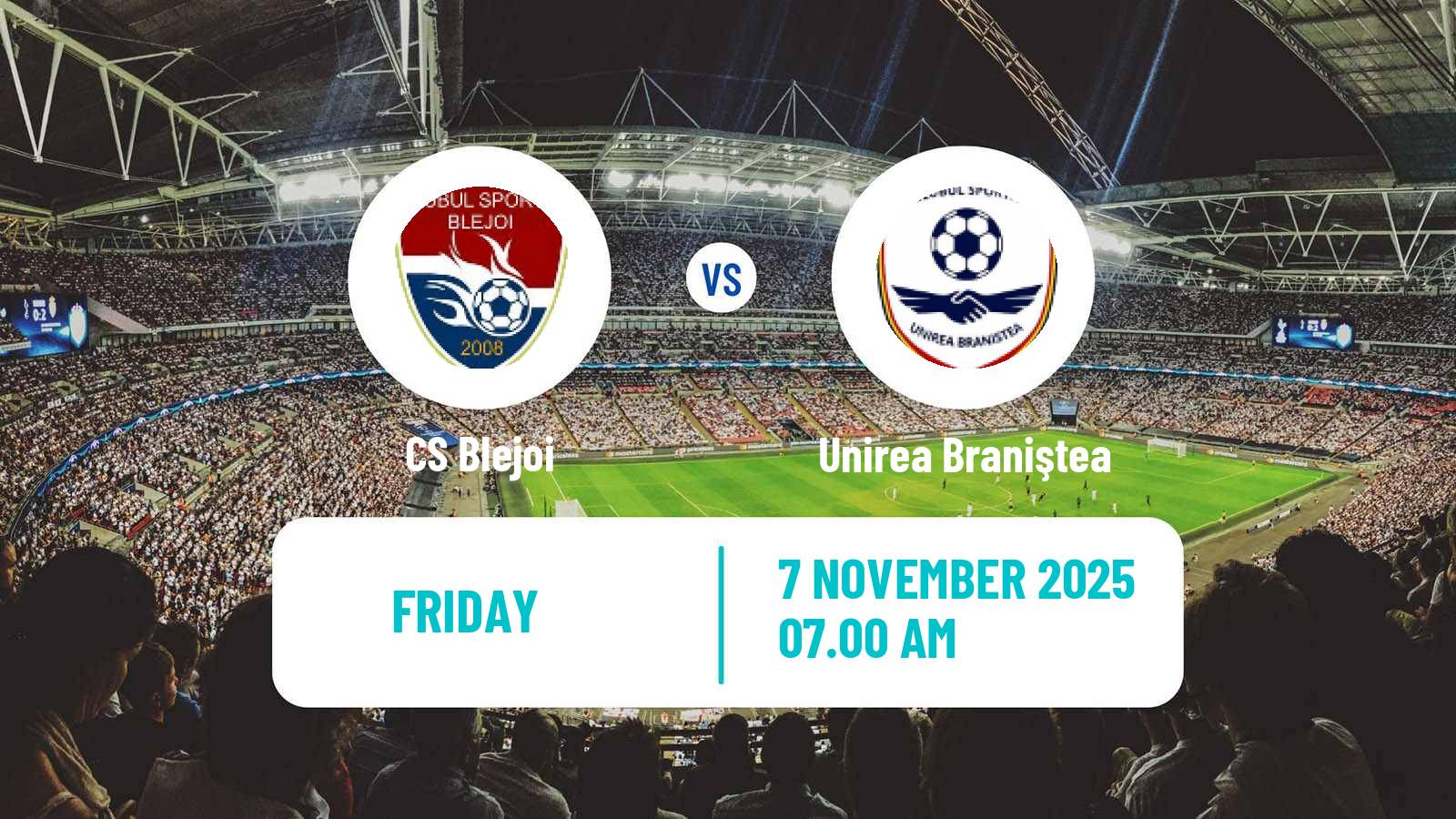 Football Romanian Liga 3 - Seria 2 Blejoi - Unirea Braniştea