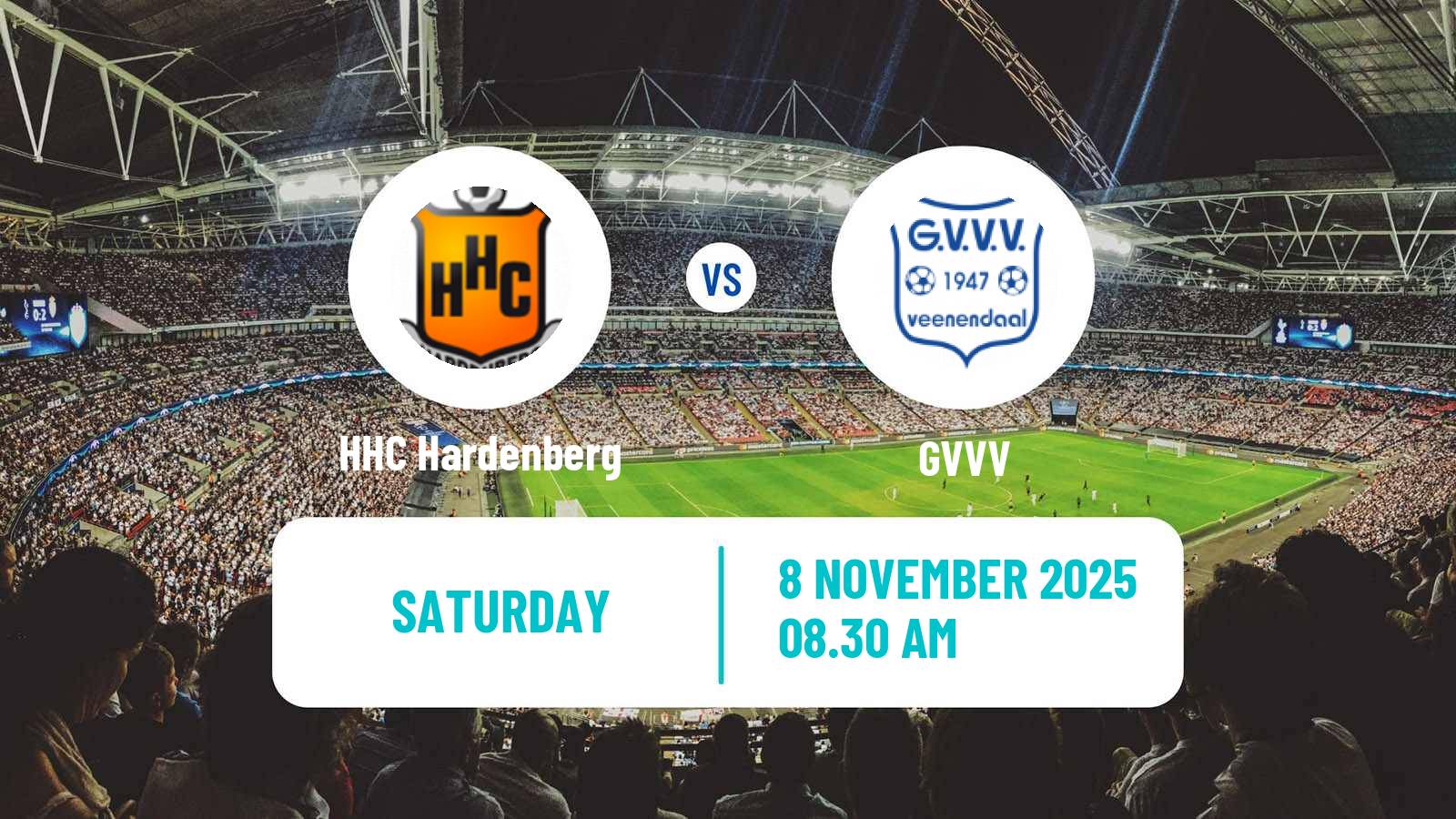 Football Dutch Tweede Divisie HHC Hardenberg - GVVV