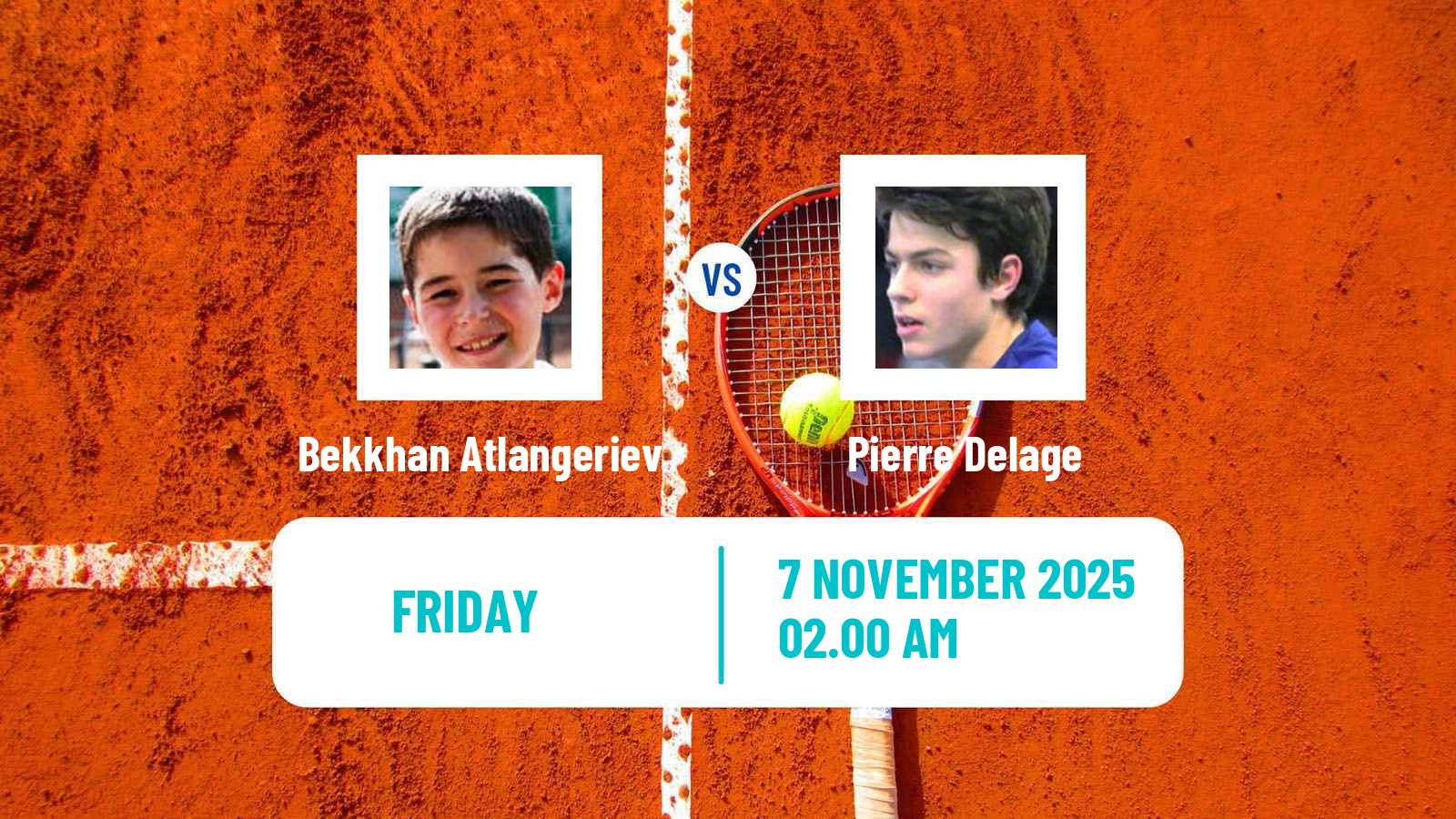 Tennis ITF M15 Antalya 13 Men Bekkhan Atlangeriev - Pierre Delage