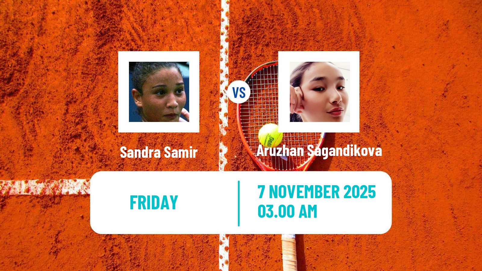Tennis ITF W15 Sharm Elsheikh 18 Women Sandra Samir - Aruzhan Sagandikova