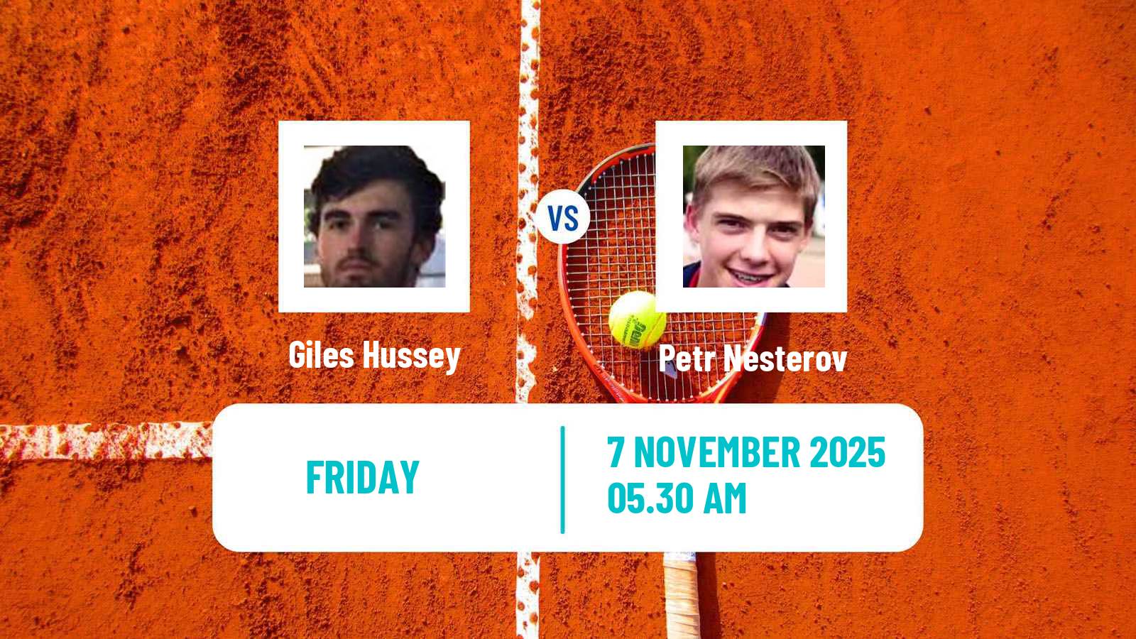 Tennis ITF M15 Manama Men Giles Hussey - Petr Nesterov