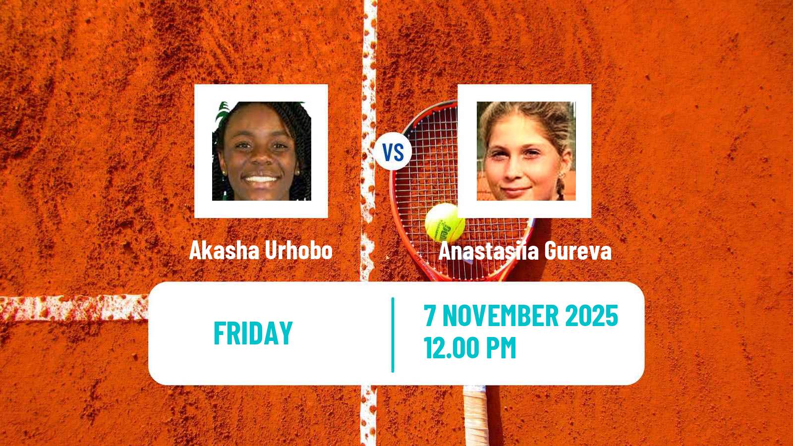 Tennis ITF W35 Orlando Fl 2 Women Akasha Urhobo - Anastasiia Gureva