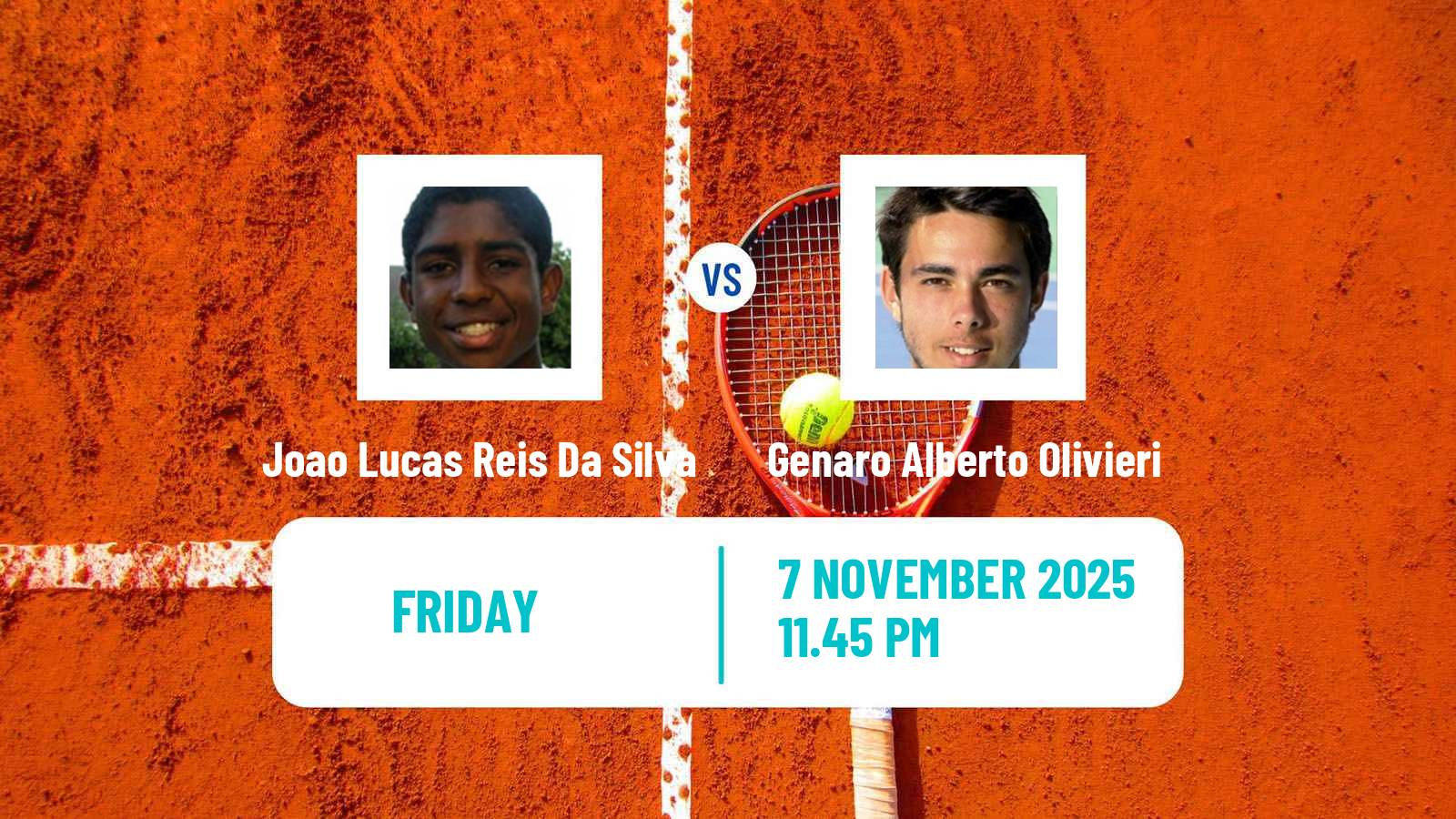 Tennis Lima 2 Challenger Men Joao Lucas Reis Da Silva - Genaro Alberto Olivieri