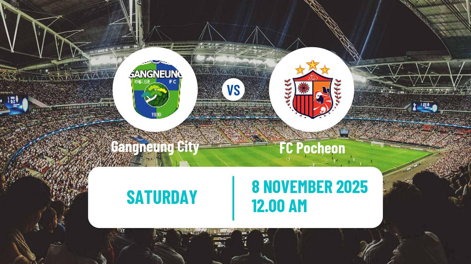 Football South Korean K3 League Gangneung City - Pocheon