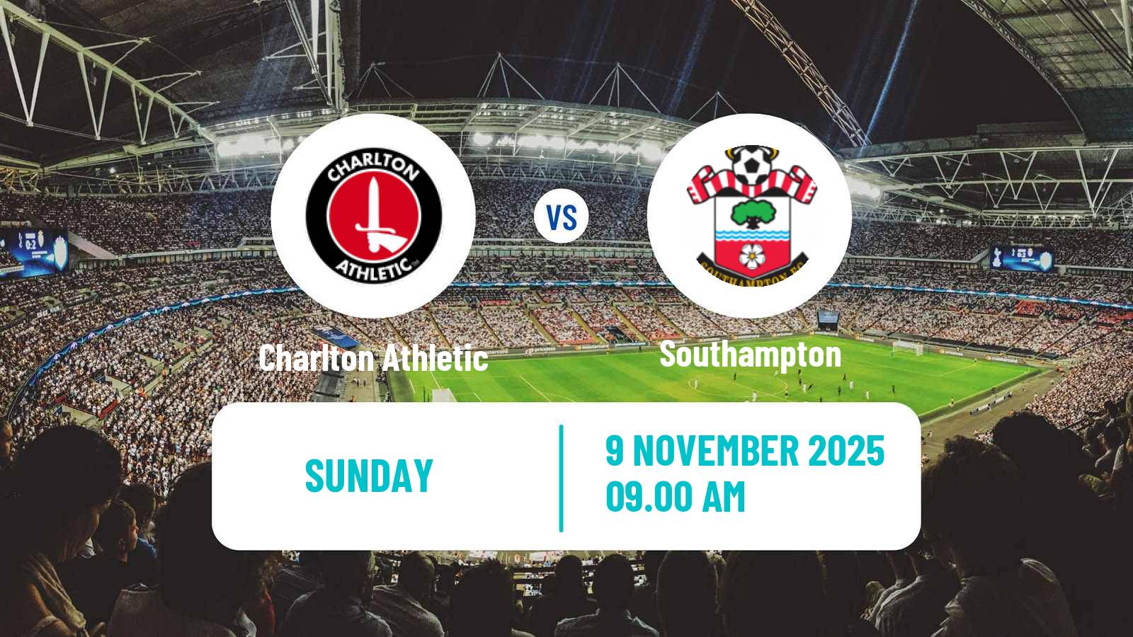 Football English Women Championship Charlton Athletic - Southampton