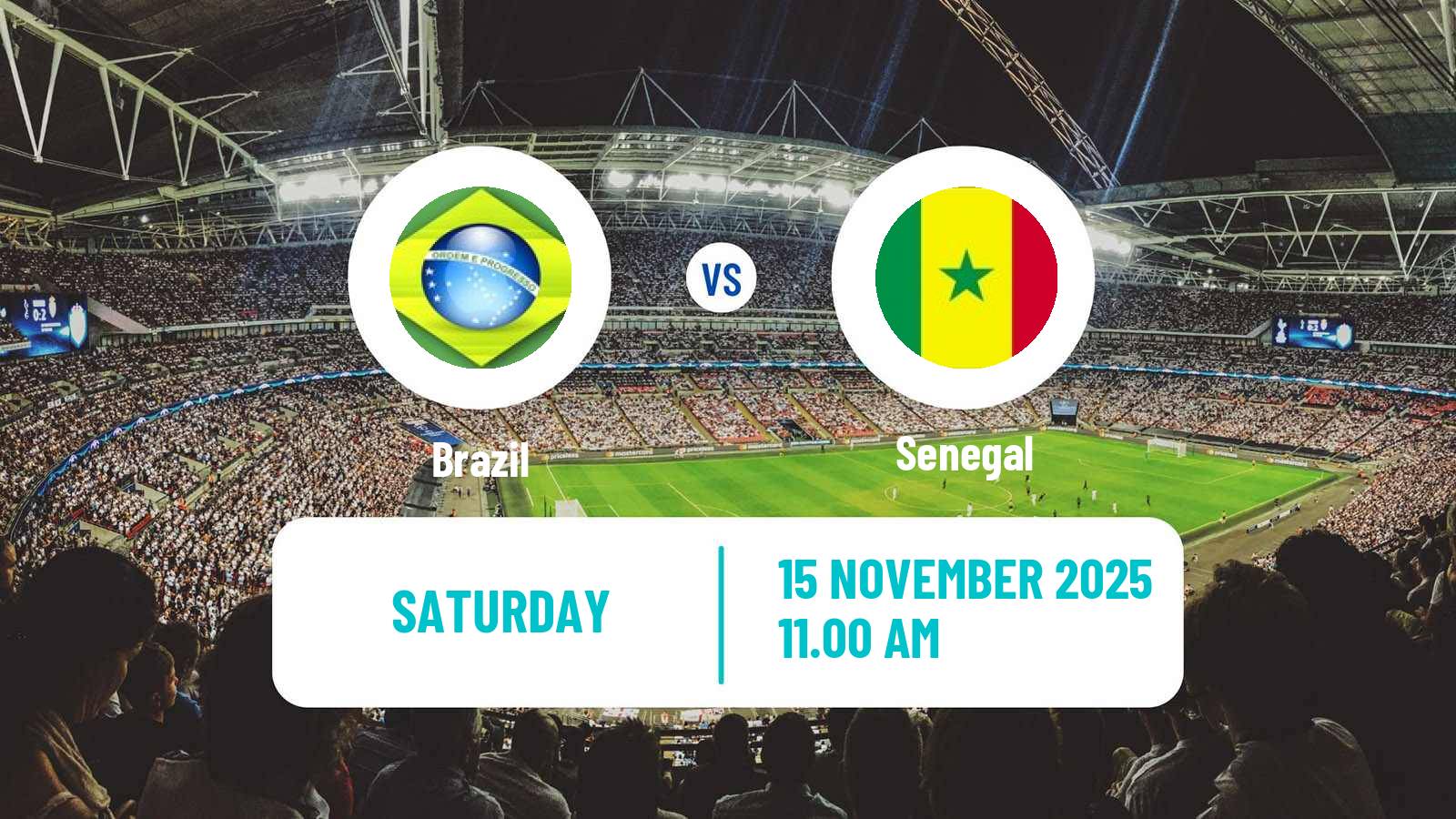 Football Friendly Brazil - Senegal