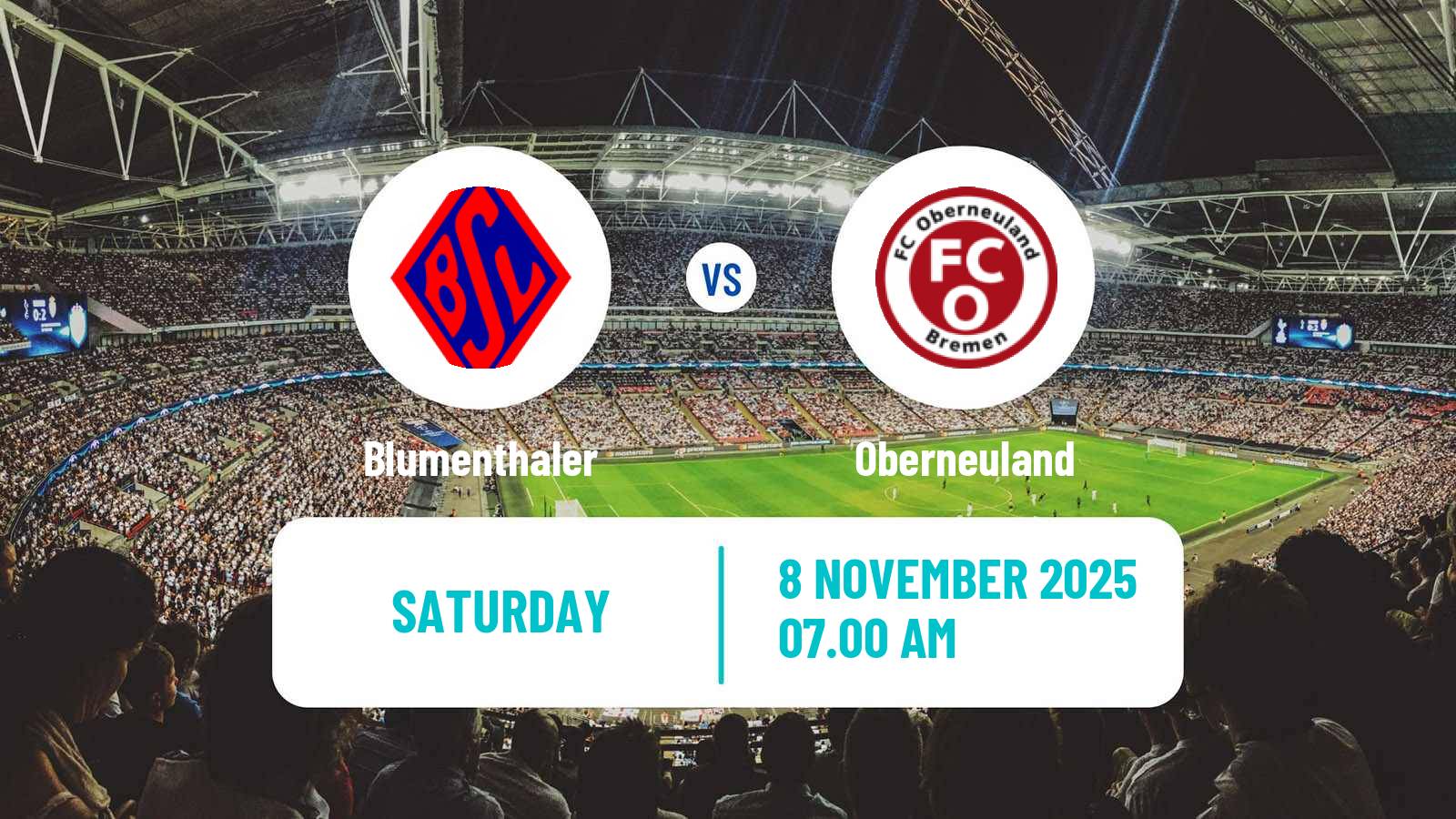 Football German Oberliga Bremen Blumenthaler - Oberneuland