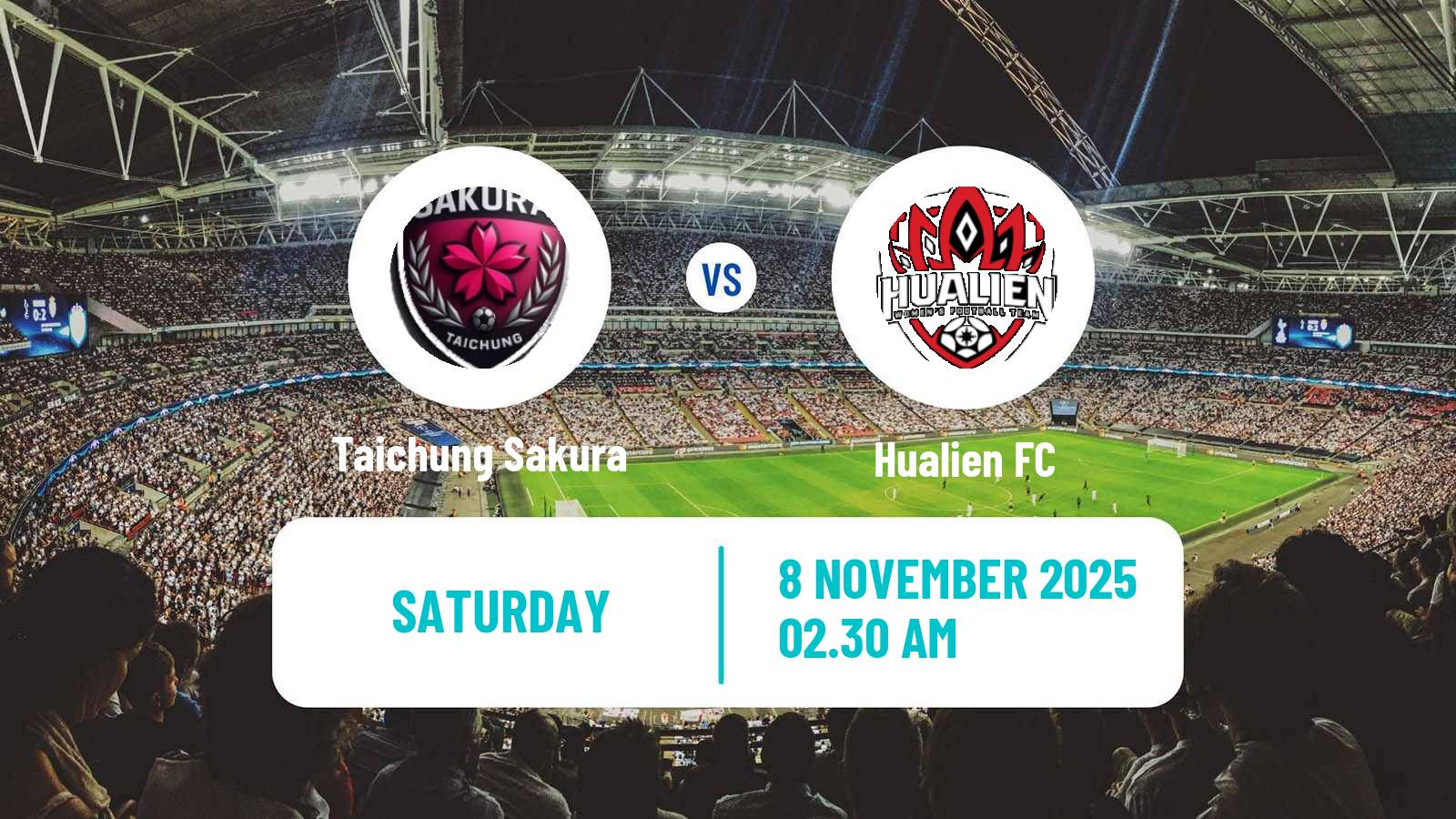 Football Taiwan Football League Women Taichung Sakura - Hualien