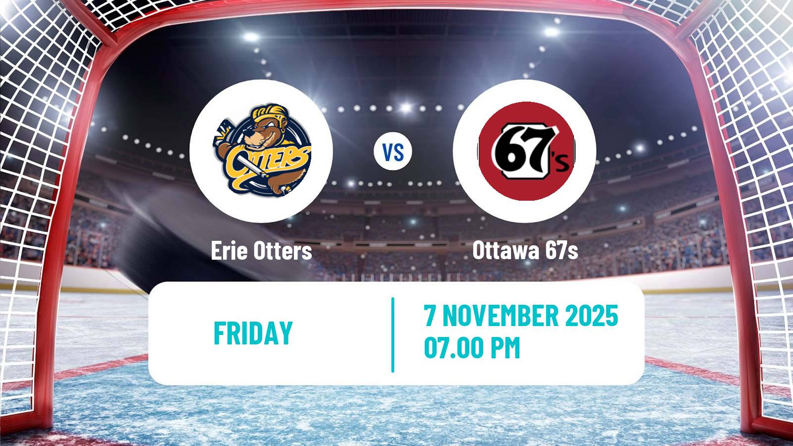 Hockey OHL Erie Otters - Ottawa 67s