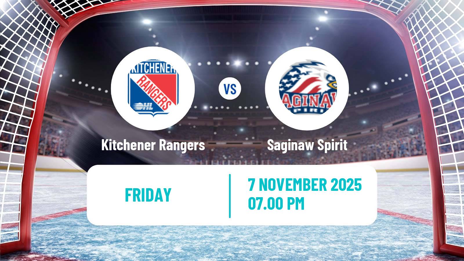 Hockey OHL Kitchener Rangers - Saginaw Spirit