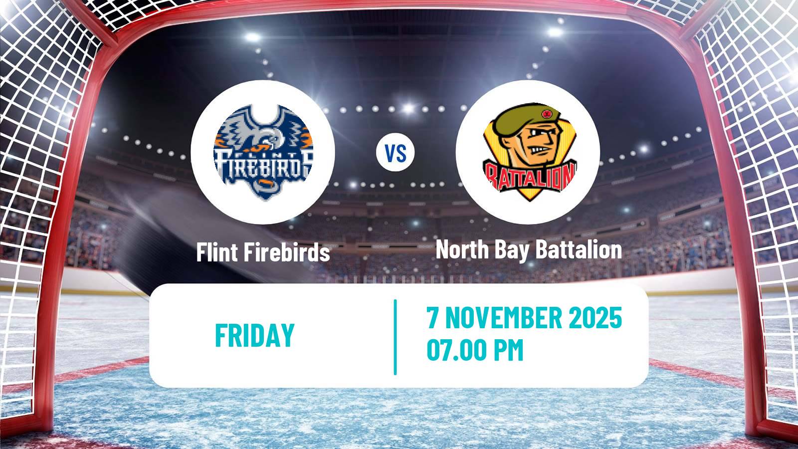 Hockey OHL Flint Firebirds - North Bay Battalion