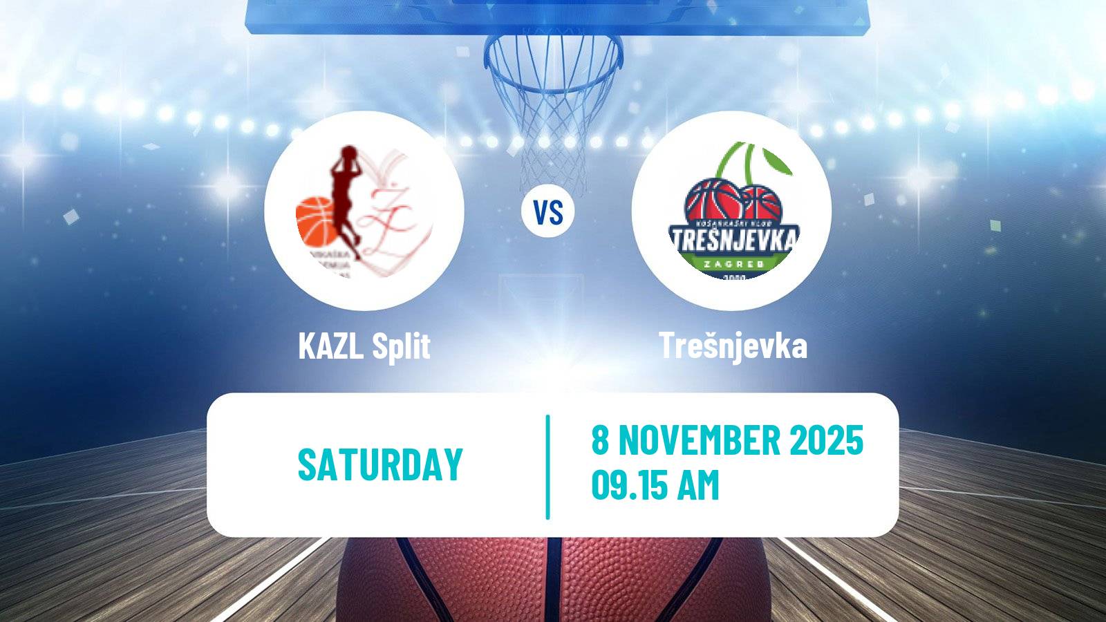 Basketball Croatian Premijer Liga Basketball Women KAZL Split - Trešnjevka