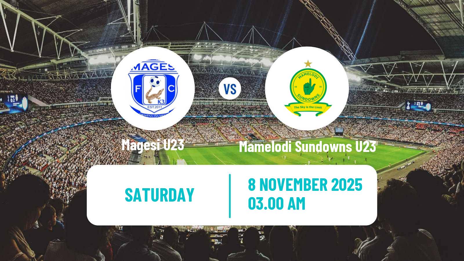 Football South African Diski Challenge Magesi U23 - Mamelodi Sundowns U23