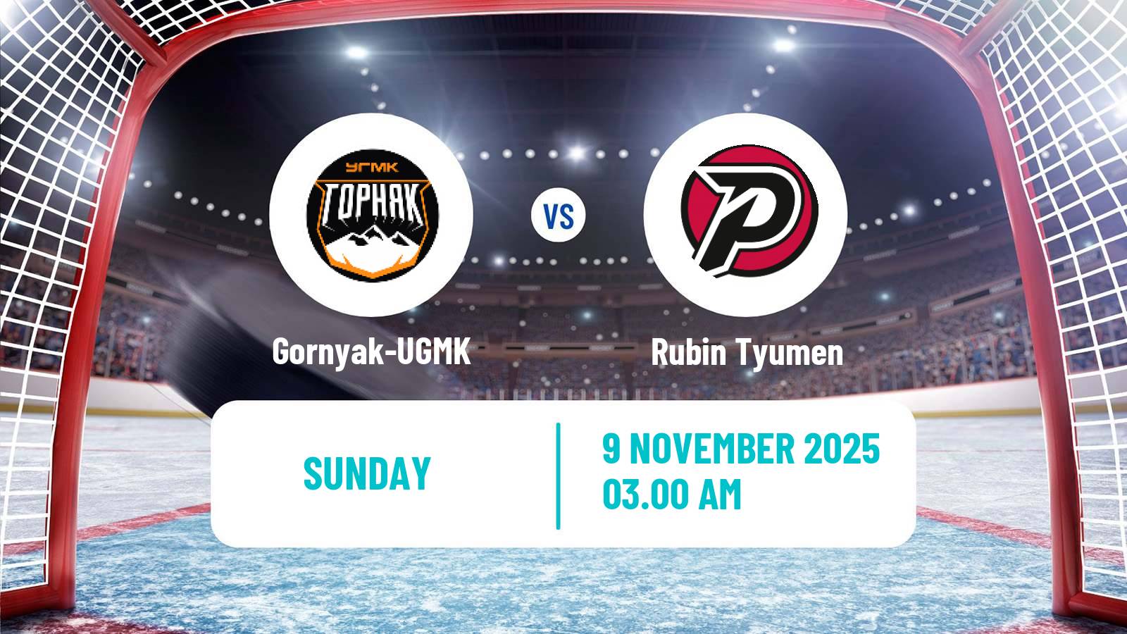 Hockey VHL Gornyak-UGMK - Rubin Tyumen