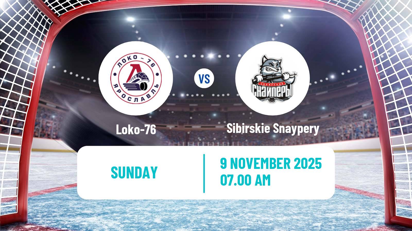 Hockey MHL Loko-76 - Sibirskie Snaypery