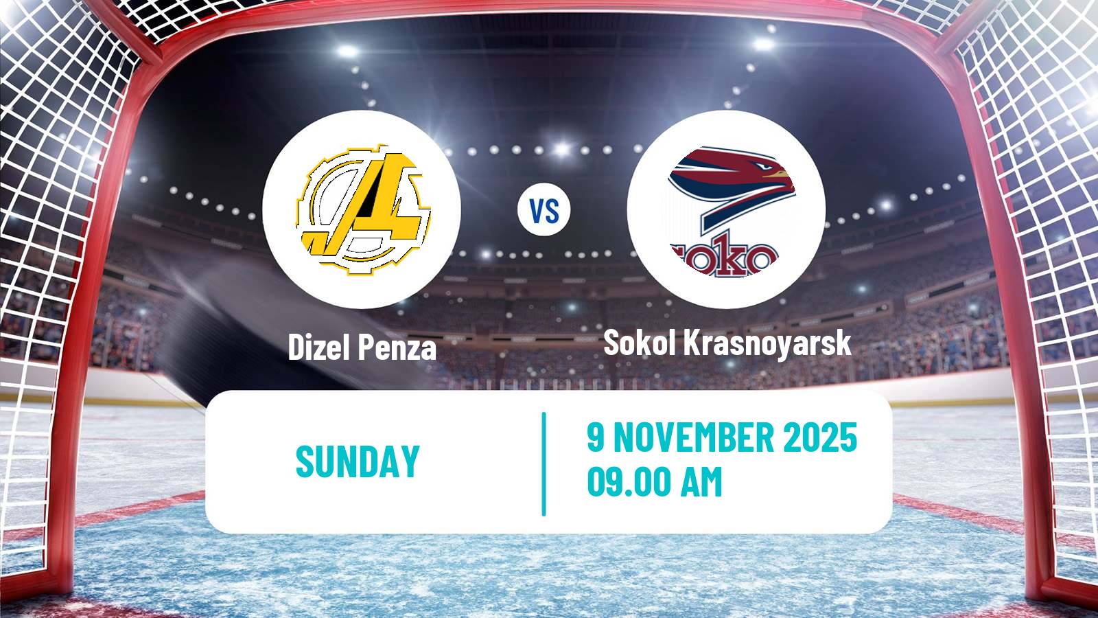 Hockey VHL Dizel Penza - Sokol Krasnoyarsk