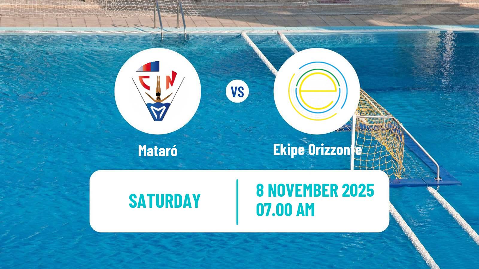 Water polo Champions League Water Polo Women Mataró - Ekipe Orizzonte