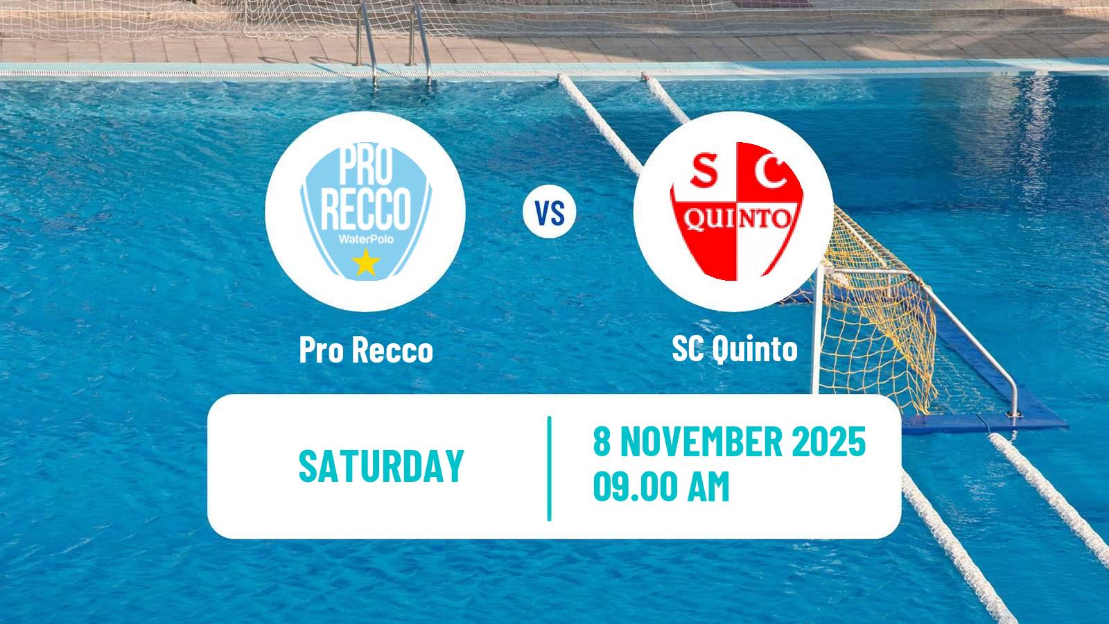 Water polo Italian A1 Water Polo Pro Recco - Quinto