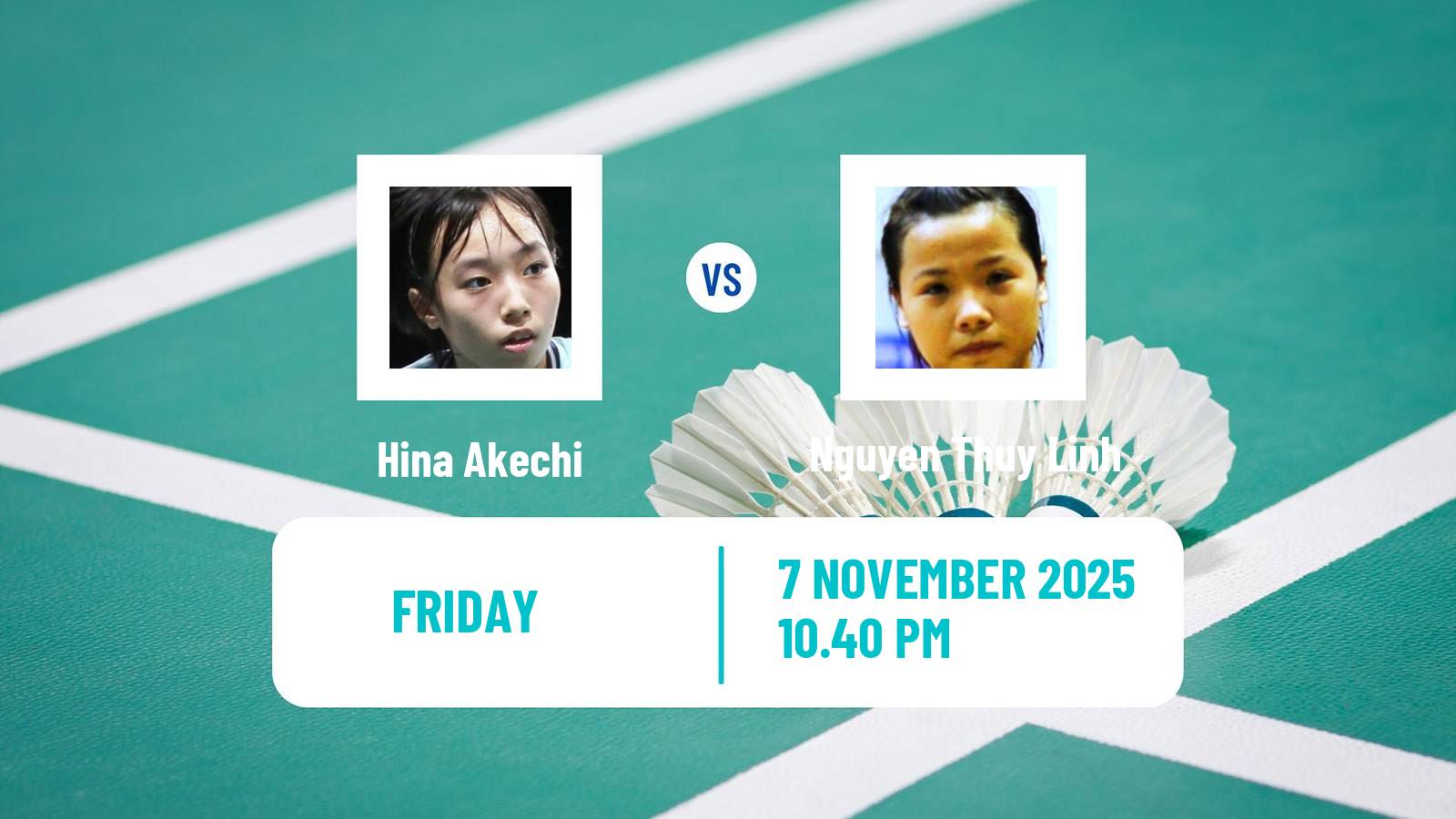 Badminton BWF World Tour Women Korea Masters Hina Akechi - Nguyen Thuy Linh