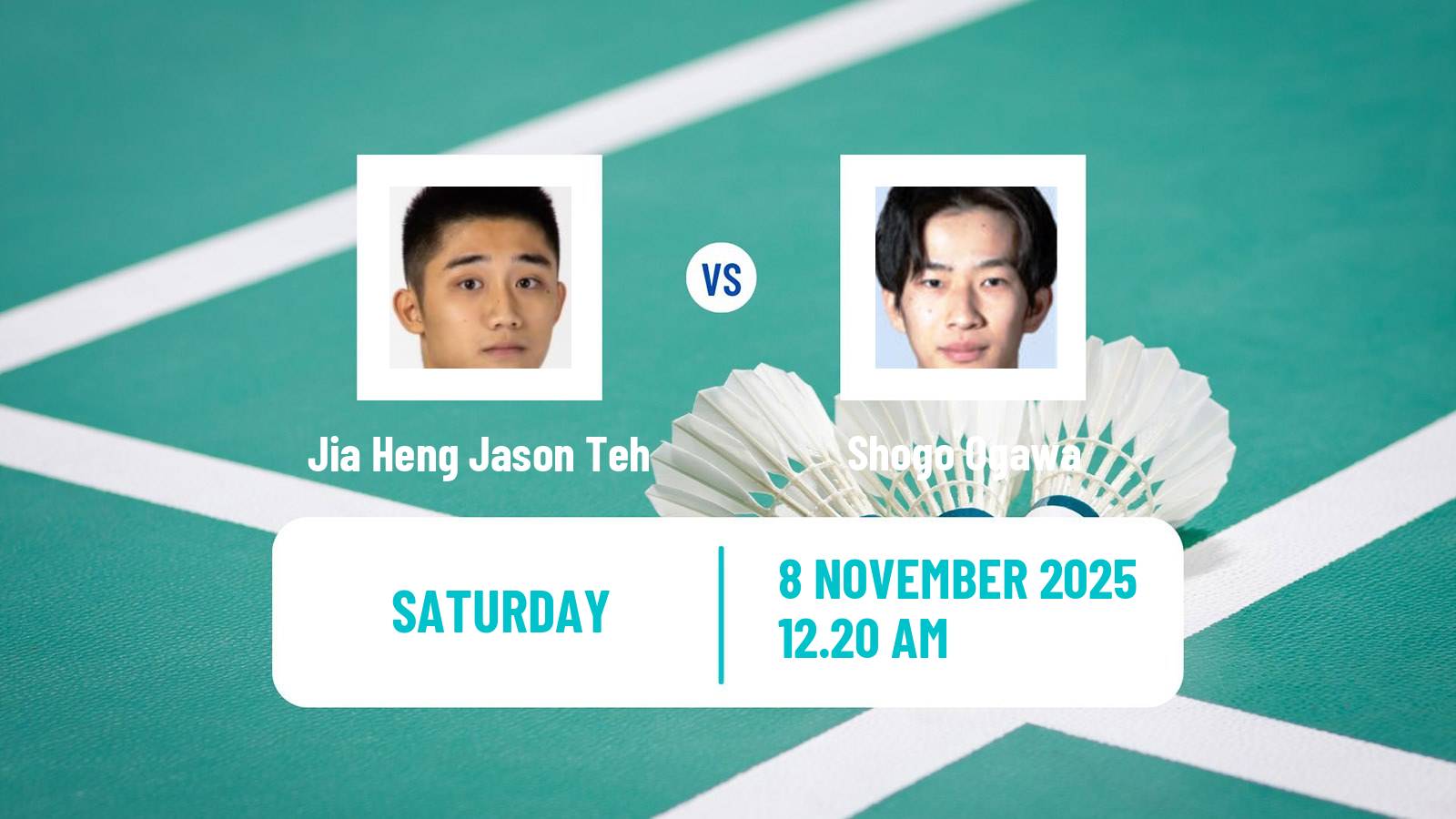 Badminton BWF World Tour Men Korea Masters Jia Heng Jason Teh - Shogo Ogawa