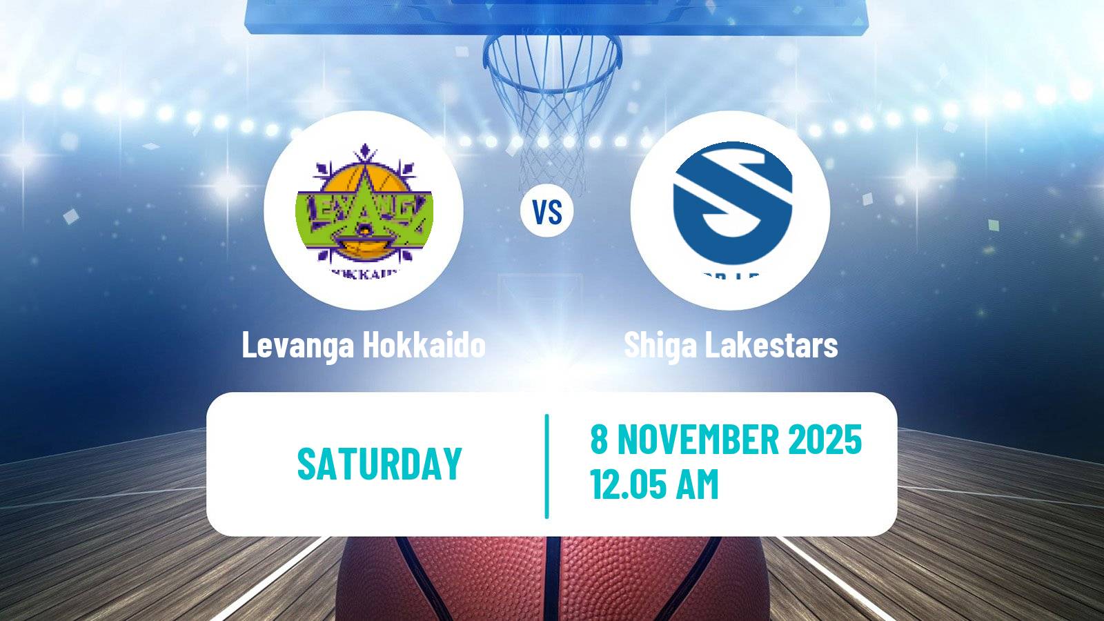 Basketball BJ League Levanga Hokkaido - Shiga Lakestars