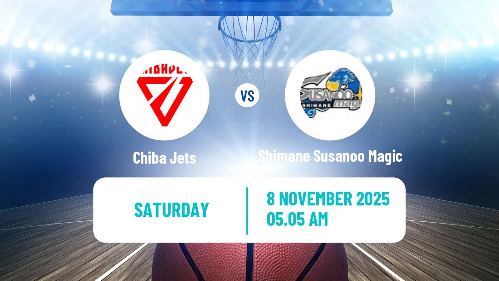 Basketball BJ League Chiba Jets - Shimane Susanoo Magic