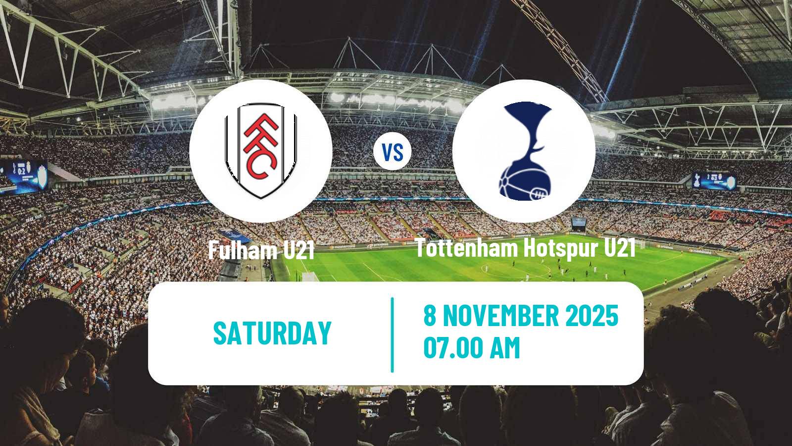 Football English Premier League 2 Fulham U21 - Tottenham Hotspur U21