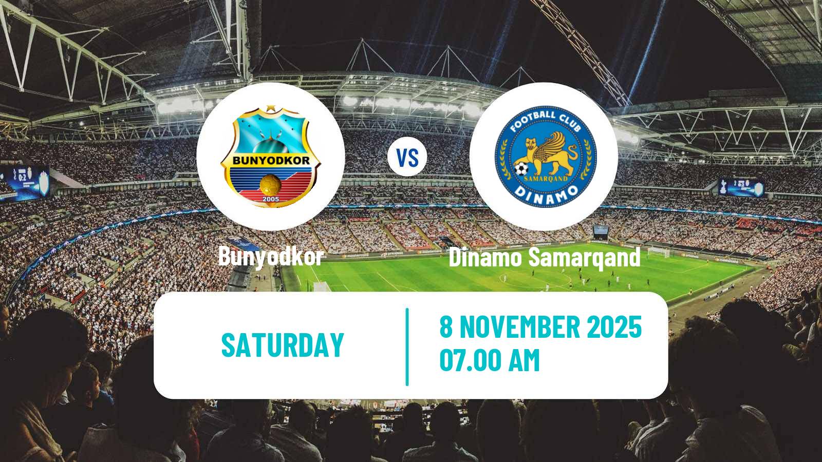 Football Uzbek League Bunyodkor - Dinamo Samarqand