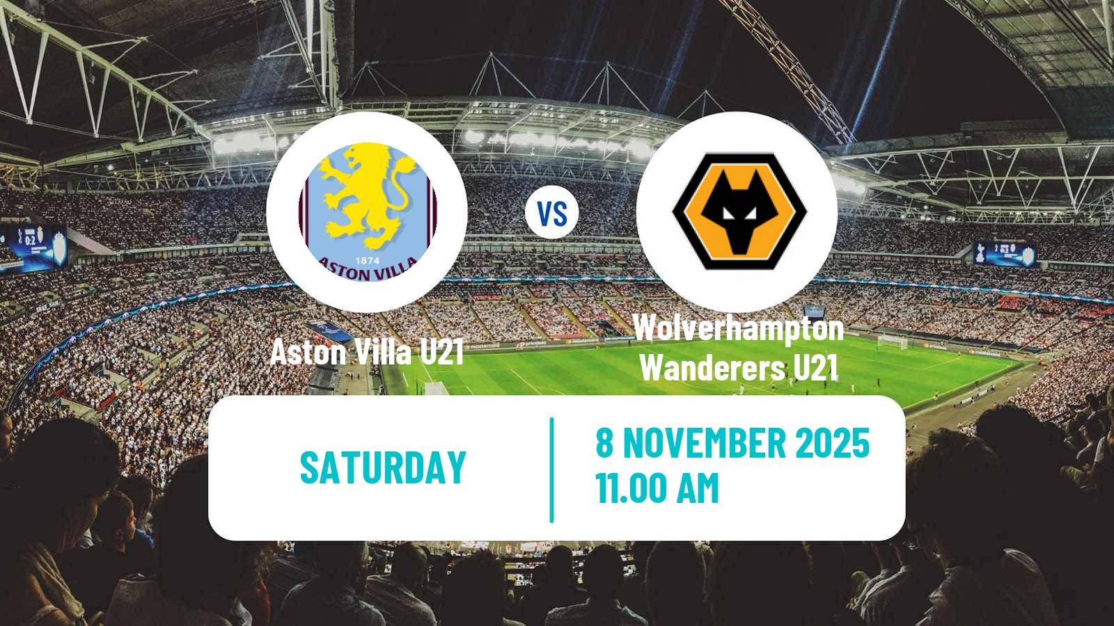 Football English Premier League 2 Aston Villa U21 - Wolverhampton Wanderers U21