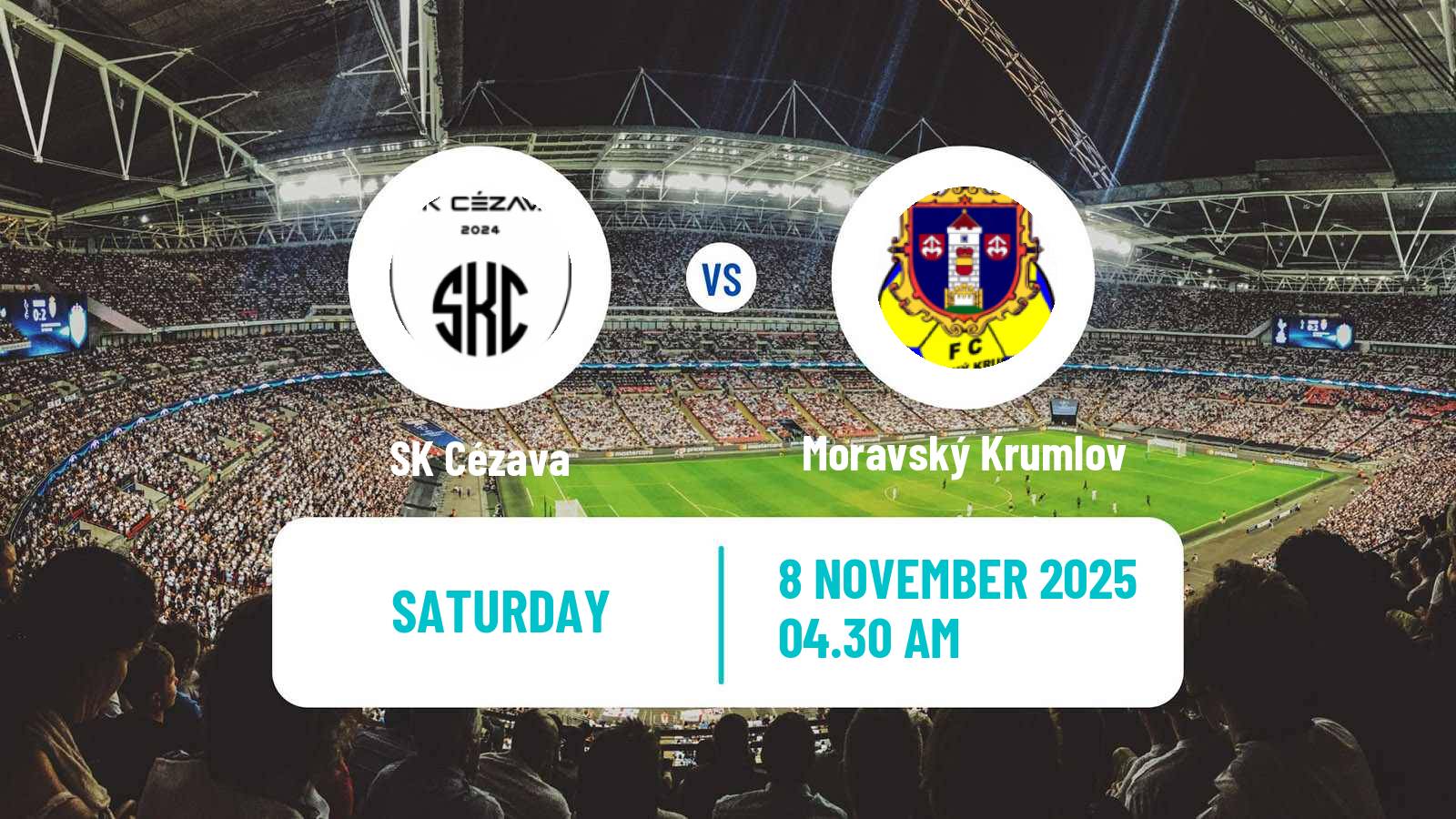 Football Czech Jihomoravsky KP Cézava - Moravský Krumlov