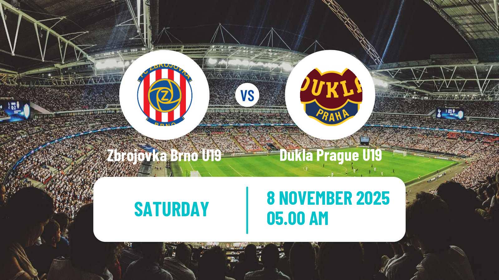 Football Czech U19 League Zbrojovka Brno U19 - Dukla Prague U19