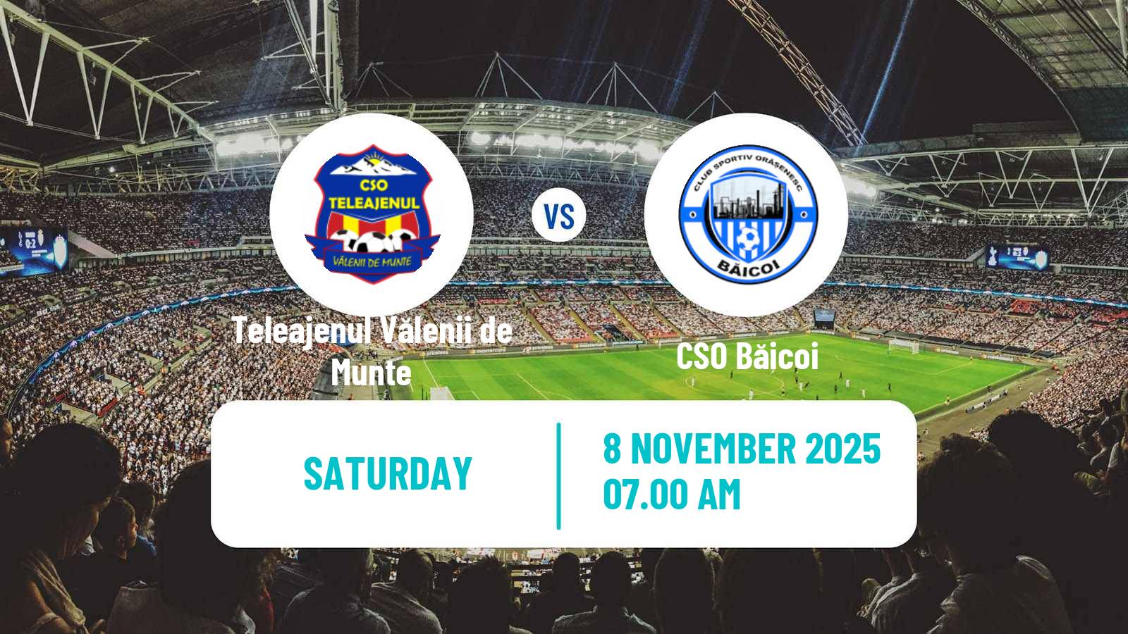 Football Romanian Liga 3 - Seria 4 Teleajenul Vălenii de Munte - Băicoi