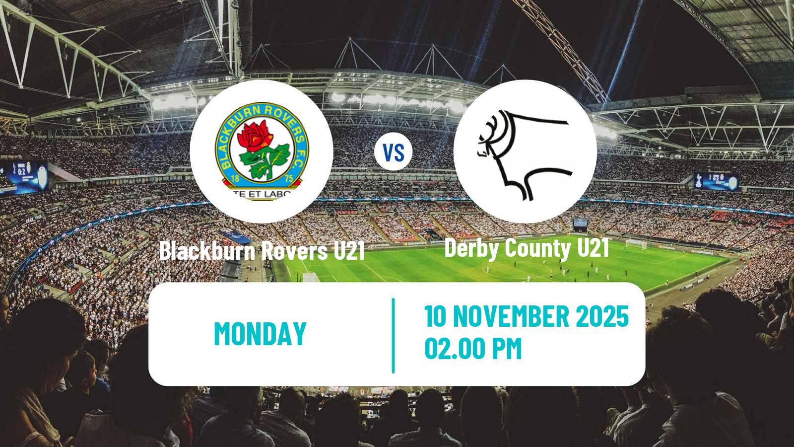 Football English Premier League 2 Blackburn Rovers U21 - Derby County U21