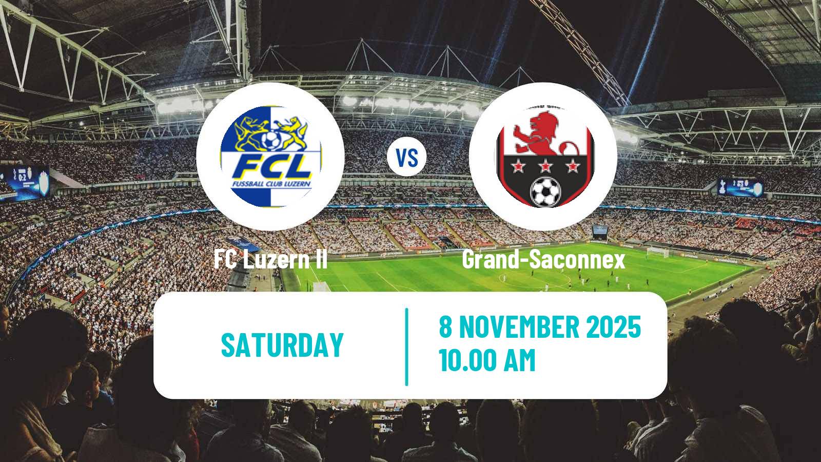 Football Swiss Promotion League Luzern II - Grand-Saconnex