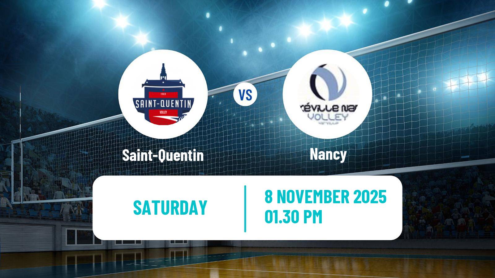 Volleyball French Ligue B Volleyball Saint-Quentin - Nancy